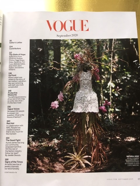 Oh look! At last! We're finally through the ad jungle and heading into the editorial!  @condenast  @voguemagazine  #VogueHope  #SeptemberIssue