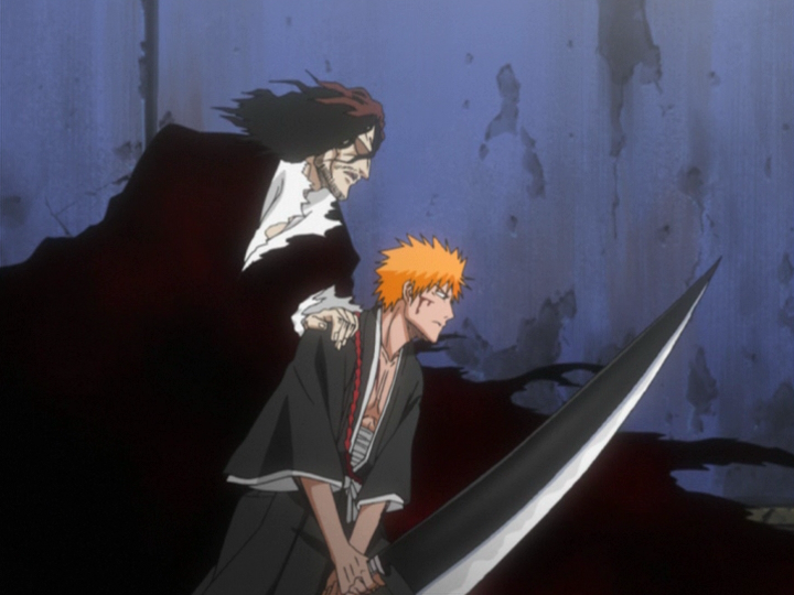 La relation qu'entretiennent Ichigo et ce dernier est une relation élève/mentor, ce dernier l'aidant même à évoluer lors de moments critique comme lors du combat Ichigo vs Kenpachi.