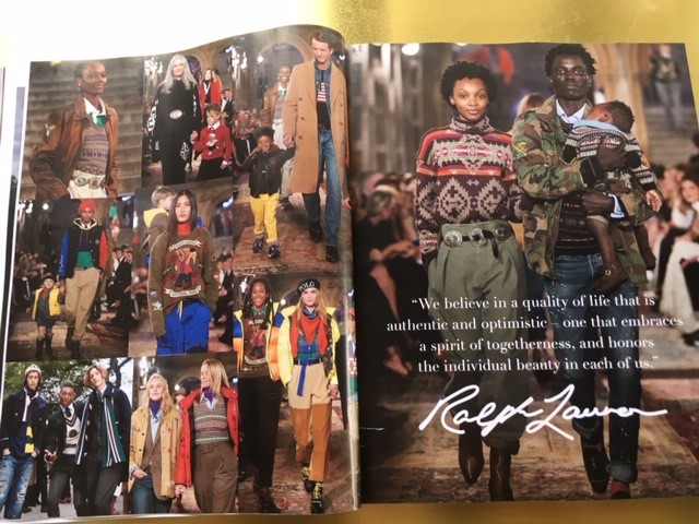 Nope, spoke too soon. Back to the ads.  @RalphLauren went to town on diverse model casting (although, as always, not body diversity) but the 'back to school' feel of kids in fall clothes is jarring when that's a huge issue now  @condenast  @voguemagazine  #VogueHope  #Septemberissue