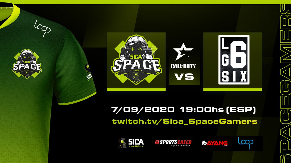 🏆<a href="/NGLSpainCOD/">NGL - Call Of Duty</a> 
 
#MATCHDAY

📢 ¡ Hoy tenemos partido de #Torneo !
#Callofduty

🆚 | @LGsix_eSports 

⏰ | 19:00 Hora ESP
🖥 | twitch.tv/sica_spacegame…

🔸 Patrocinado por @DayangSport

#GoSpace🦾🟢
#sicagames #esports #twitch #ps4 #gaming #cod
