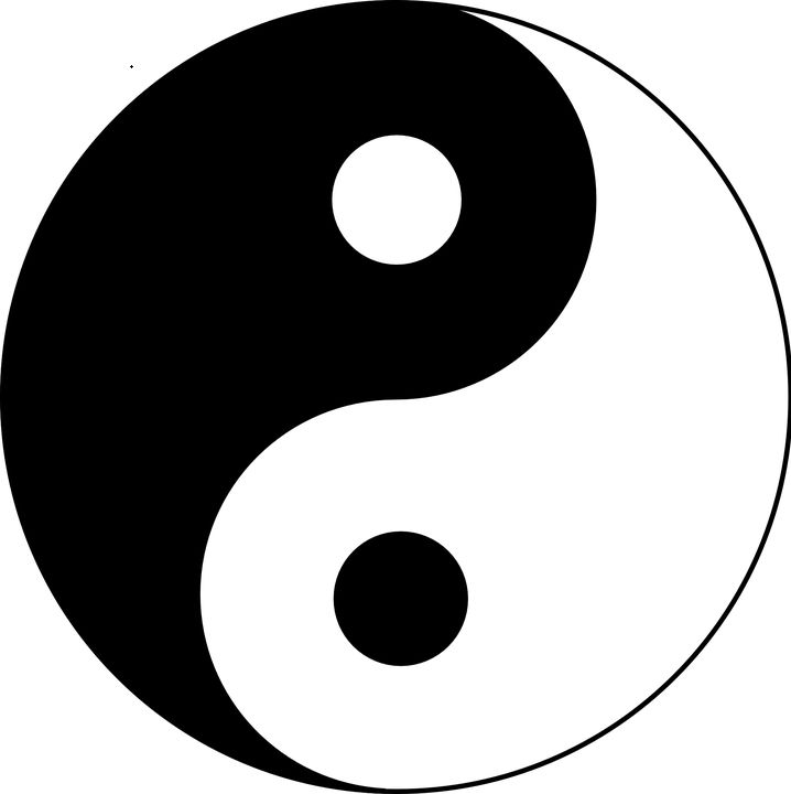 Pour mieux illustrer mon propos, je vais utiliser l’une des symboliques les plus connu qui oppose le NOIR et le BLANC, le Yin et le Yang.