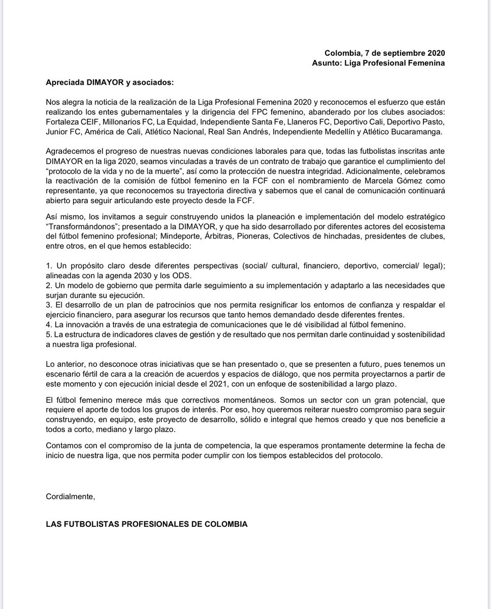 ManuelaAcostaMu's tweet photo. Una liga sostenible con un compromiso articulado! https://t.co/jXqWYuCNjD