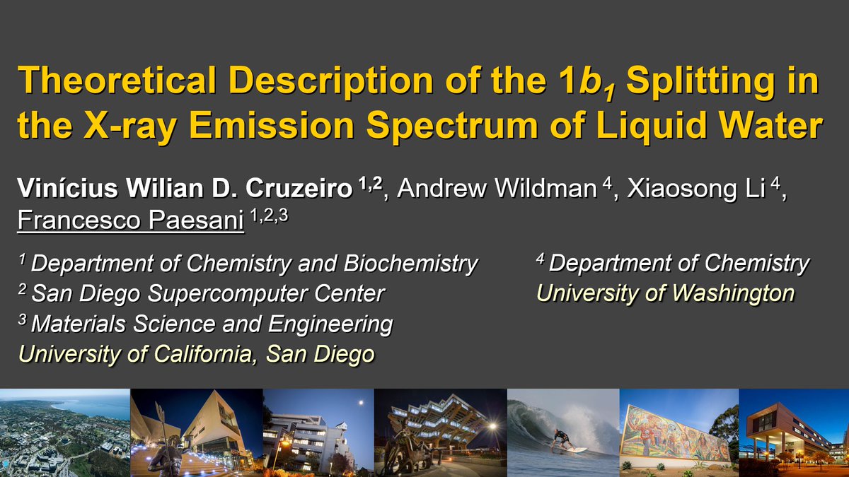 Olá  @LatinXChem! I am going to tell you about an exciting work we are doing! A collaboration between the  @PaesaniLab and the great Xiaosong Li group at  @UW. Let me tell you more about it. Come with me in this thread  @UCSDChemBioChem  #LatinXChem  #LatinXChemTheo  #Theo163 (1/12)