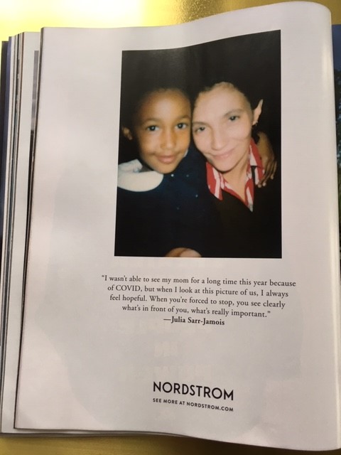 60-odd pages into  @condenast  @voguemagazine  #VogueHope  #SeptemberIssue and FINALLY we have an advertiser speaking to our new reality versus pretending it's 'business as usual'. Well done  @Nordstrom  @micaiah_carter  @Renellaice  @Sarrjamois