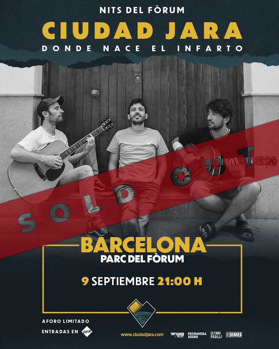 ciudadjara's tweet photo. AGOTADAS las entradas para Barcelona. 
Sentir el apoyo que está teniendo este proyecto en plena pandemia nos dibuja una sonrisa indiscutible. 
Si la lluvia nos da la tregua prevista, os regalaremos el mejor de nuestros shows. 

Apertura 19:00h. Concierto 21:00h.

#CulturaSegura https://t.co/MQd16HnevV