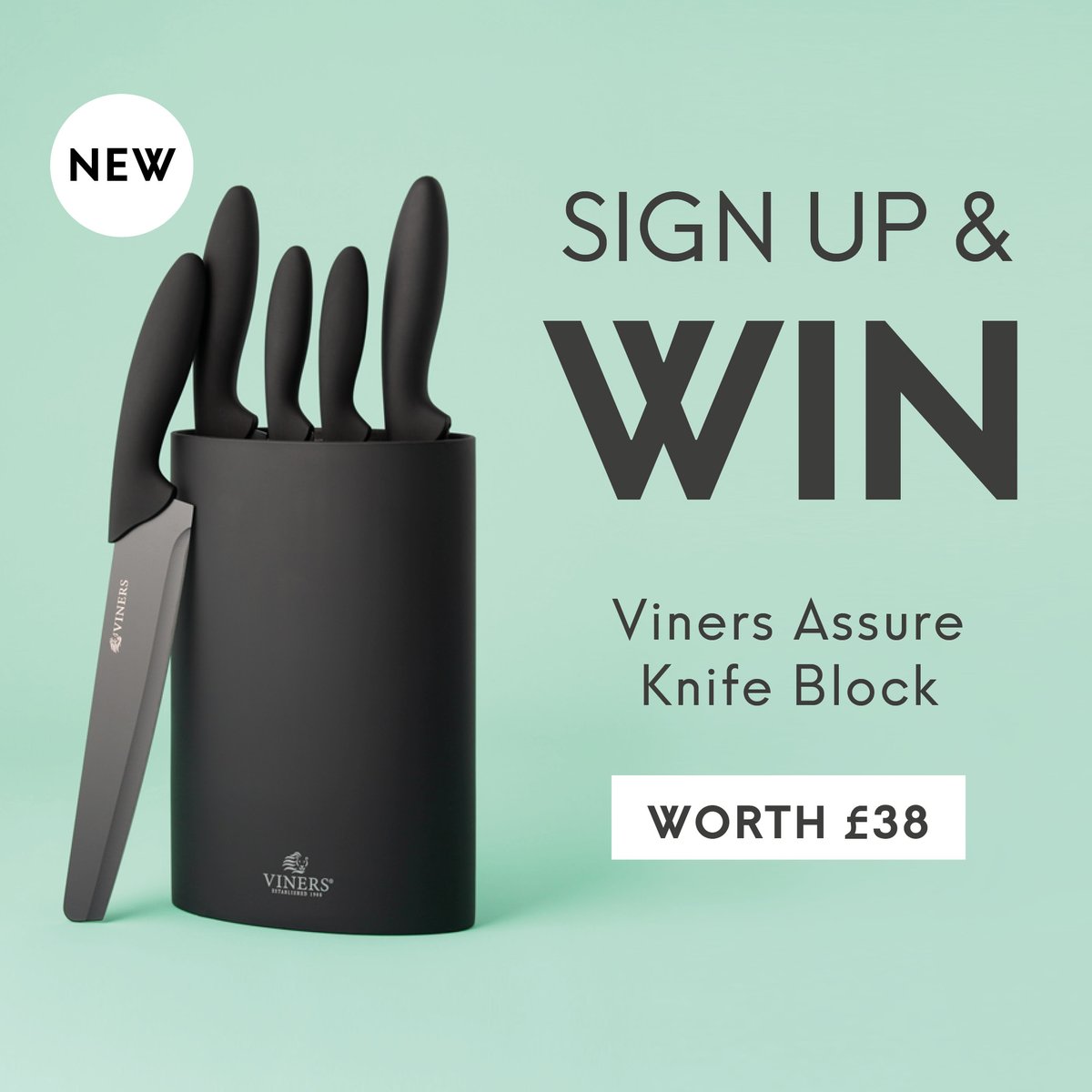 Viners_UK's tweet photo. ๐ GIVEAWAY ๐
For a chance to #win our brand new Assure Knife Block all you have to do is sign up to the Viners monthly newsletter in September:
https://t.co/3DKj0jA9Up
If you've already signed up you're automatically entered ๐
#competition #giveaway #knifeblock https://t.co/qRvgde1FM4