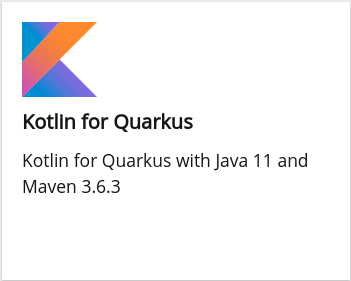 natalevinto's tweet photo. Today I made a #Kotlin on @QuarkusIO plugin+devfile for @eclipse_che as experiment, from a #VSCode extension. All straightforward with docs and the #EclipseChe #Kubernetes #Operator from #OperatorHub ⚡️ 😎 #CheJoy https://t.co/NK6peE1Cu9