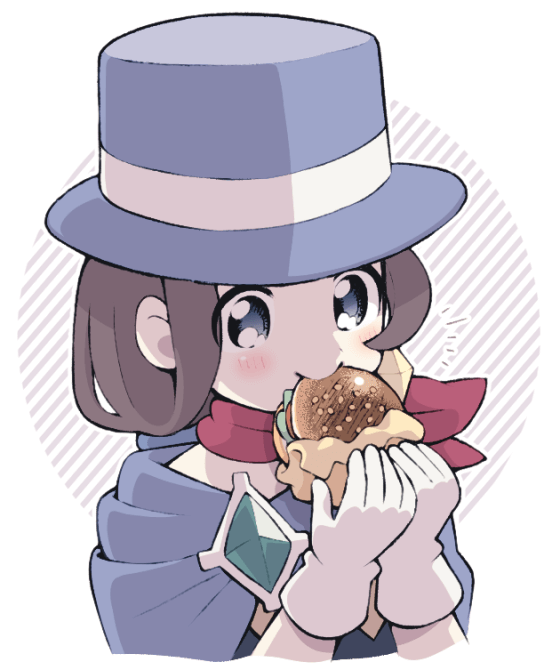 「【逆転裁判4】みぬき & バーガー 」|ミナシラズのイラスト