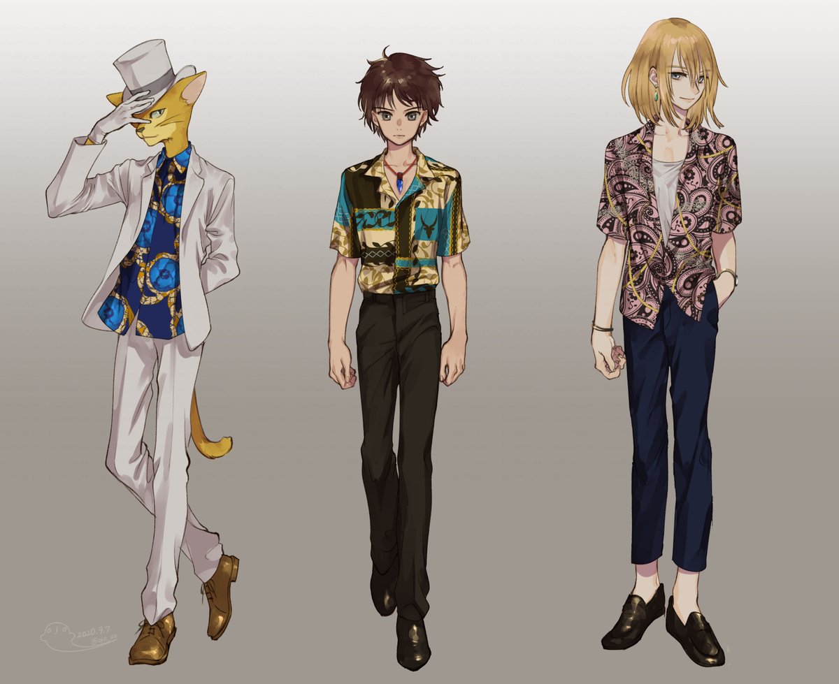 ジブリ 柄シャツっていいよね 茜屋のイラスト