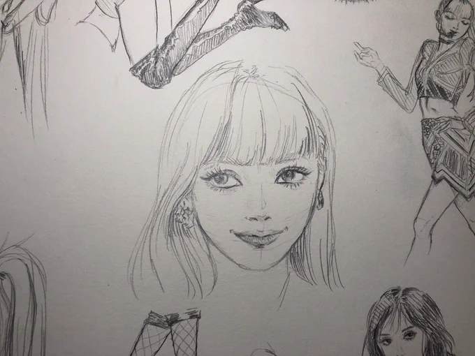 再掲で絵を描いた気になる術 ブルiピンのリサちゃん は〜勉強しろ、、、! 