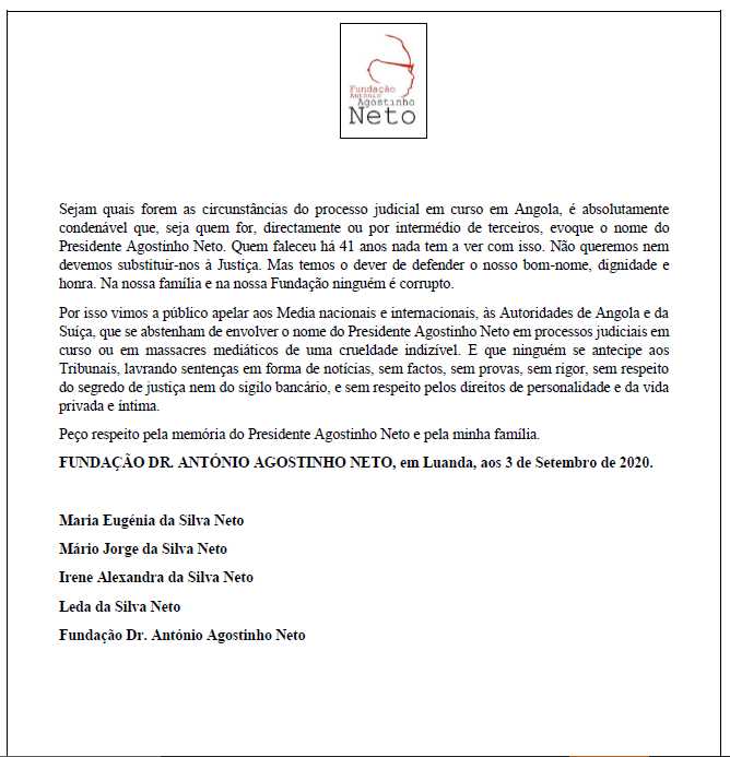 WillFitzgibbon's tweet photo. Firestorm in Angola after @news_gotham @ICIJorg revealed the Swiss probe into CEO Carlos Manuel de São Vicente.

Vicente married into the family of Angola's first president, Neto. Neto's family has furiously reacted to journalists who mention his name.

https://t.co/HBA79NkcI1 https://t.co/v1MNMH8hcc