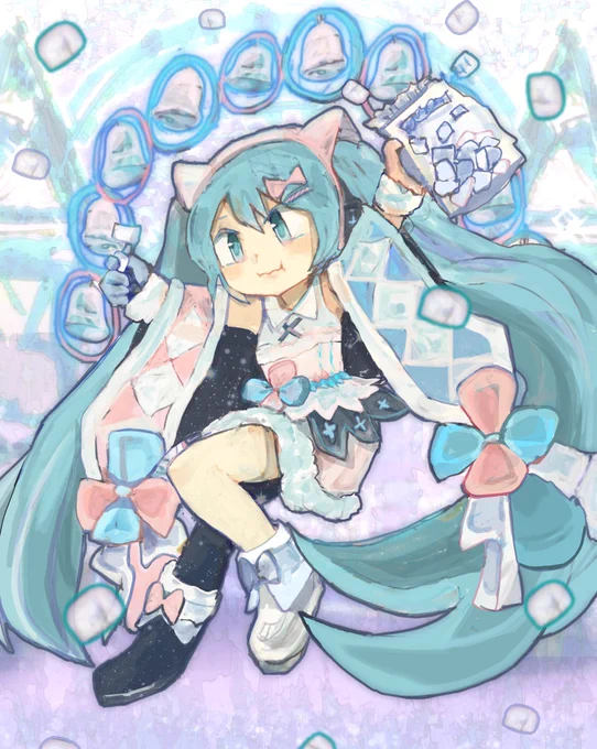 2020マジミラミクさん冬の姿マシュマロみたいでかわいい 