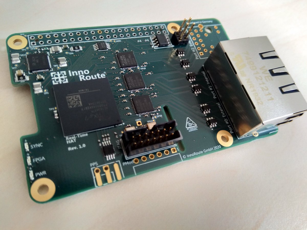 InnoRouteGmbH's tweet photo. Boards arrived! #RealtimeHat #realtime #Ethernet #TSN #FPGA #RaspberryPI https://t.co/aSZHnwUfig https://t.co/0wZJf3FnfP