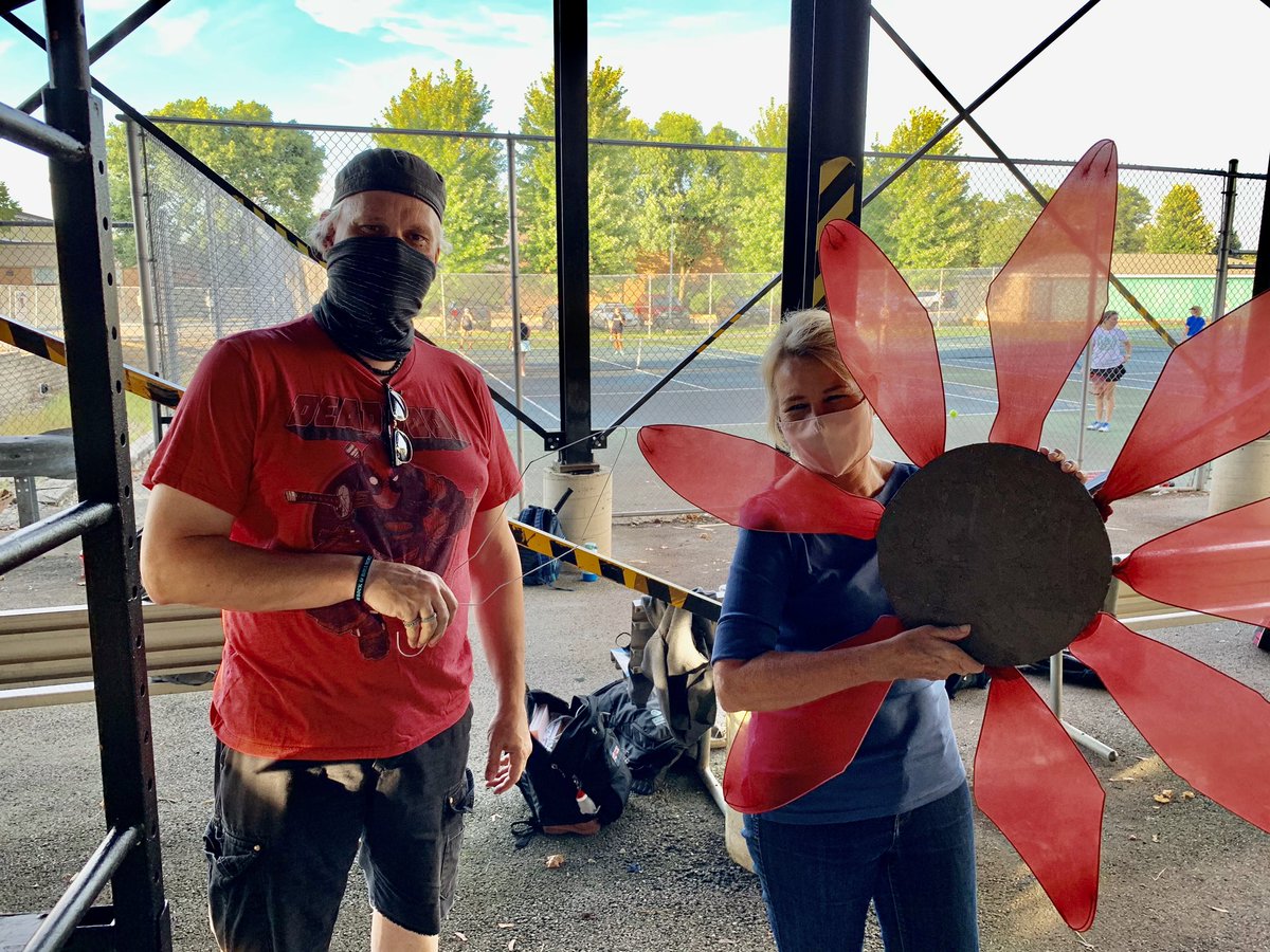 provi_band's tweet photo. The first virtual competition of the season is less than a week away. We have been busy creating props to complete this year’s program. Excited to see it all put together on Saturday. #MarchingCeltics https://t.co/FX2gPVpvhK