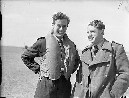 Here's Caesar with Group Captain Peter Townsend CVO, DSO, DFC & Bar - who was well known before  @TheCrownNetflix...