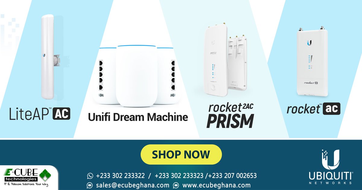 EcubeGhana's tweet photo. We all in stock!!!!!!!!!
#mikrotikghana #ubiquitighana #voipghana #yeastarpbx #fanvilipphones #wifighana #wifigurus #wifihotspot #gpstracking https://t.co/ik1iSrMQgU