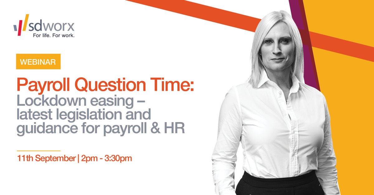 SDWorxUKI's tweet photo. Join our September Payroll Question Time webinar this #NPW20 and let's prepare your employees to return to work safely. BOOK YOUR PLACE HERE:
https://t.co/OtSrdfU3Pg https://t.co/PyoEFRMMdA