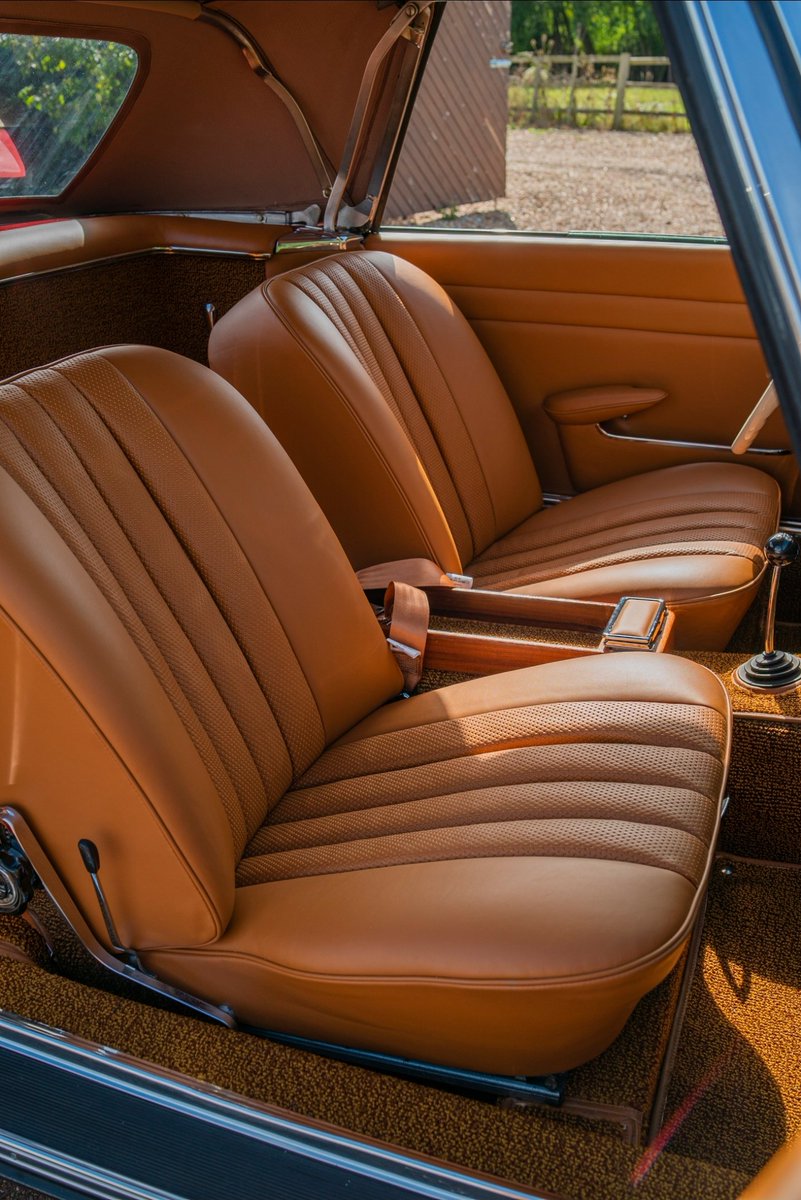 dclassauto's tweet photo. Here it is! The finished results of the Mercedes W113 we posted about last week. A full interior retrim and a new hood supplied and fitted. Freshly retrimmed seats, carpets, doorcards, dashboard, horn push, decklid and more. What do you think? 🤔 #dclassauto https://t.co/gcTOSuJ1J8