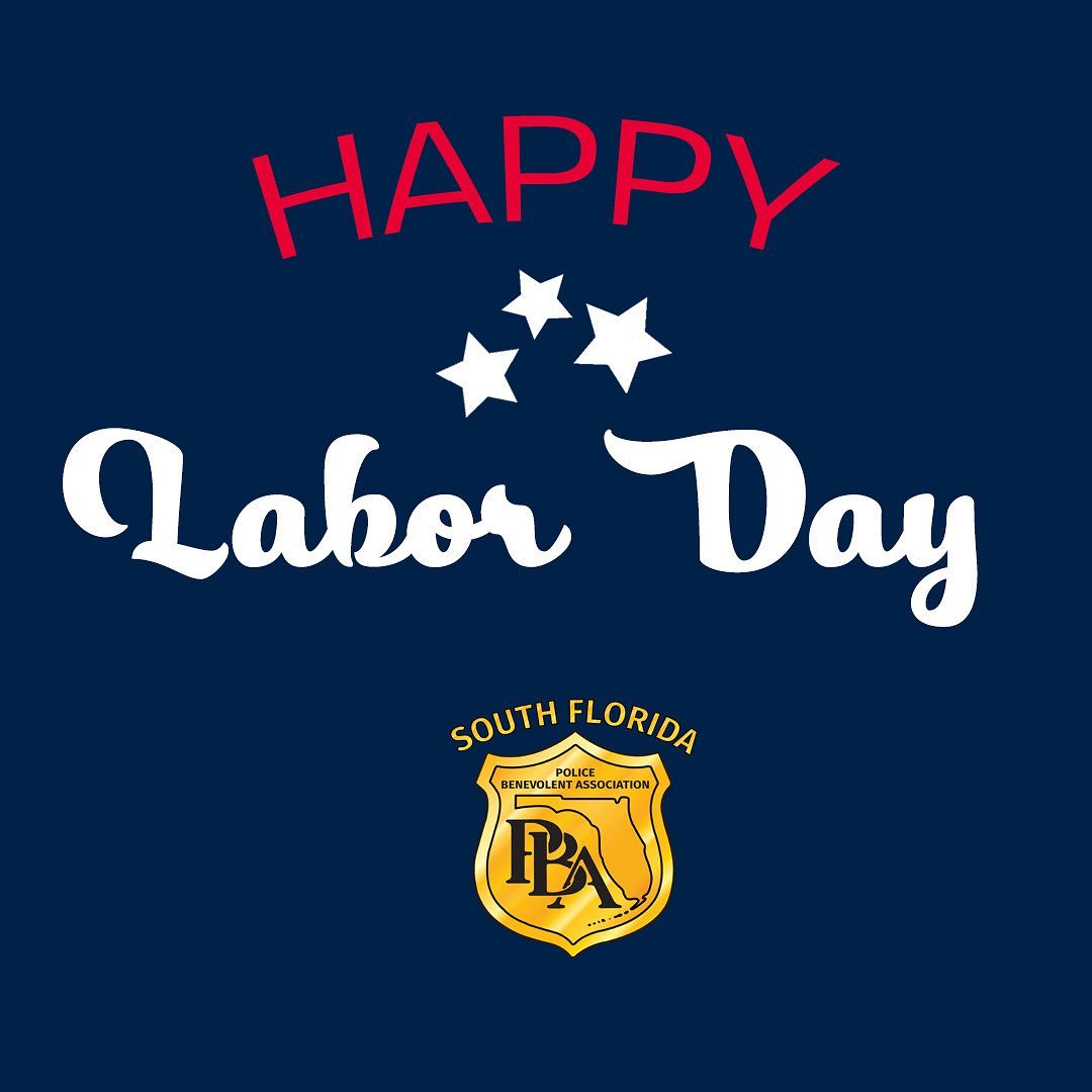 SouthFloridaPBA's tweet photo. Officers, your dedication and commitment to your work is much appreciated. Specially today, Happy Labor Day from all of us at the South Florida PBA!!
β’
β’
β’
#laborday #weloveourcops #sfpba #policebenevolentassociation #cops #police #pba #miamidade #inmiami #strengthinunity https://t.co/SpnpVaRQ1n