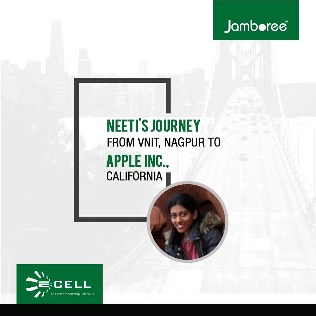 ecellvnit's tweet photo. Ever thought of working at those beautiful Apple or Google offices but gave up that idea thinking it's too big to be achieved?
If so, then we have a fairy tale of Neeti Sonth's journey right from our college,VNIT to working at Apple in California. Check👇
https://t.co/lTgTGvWeO4 https://t.co/96wklceTFy