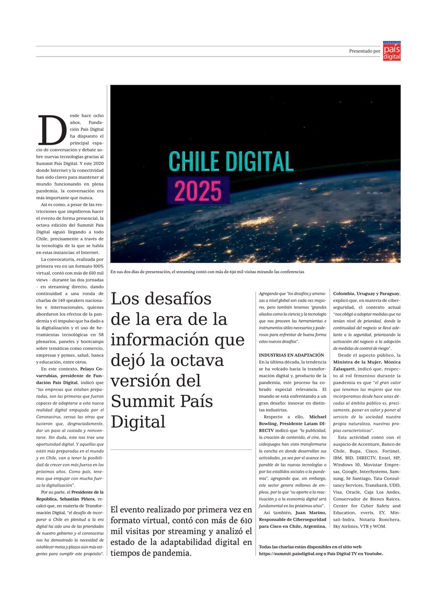 fpaisdigital's tweet photo. 📰Si te perdiste nuestro 8vo #summitfpd2020 100% virtual, te invitamos a leer la siguiente nota de hoy @pulso_tw respecto a los desafíos digitales que dejó este evento https://t.co/0QTjx9Qjtq 🗣️🖥️ En https://t.co/VvsYQi26tD puedes revivir cada una conferencias y paneles. https://t.co/k7h40g7ntj