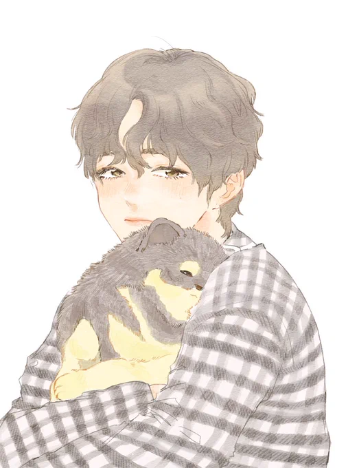 ふわふわでちっちゃな天使ちゃん、お誕生日おめでとう🐶✨
過去絵でごめんよ;;
いつまでもパパと仲良くね💓

#HappyBirthdayYeontan 
