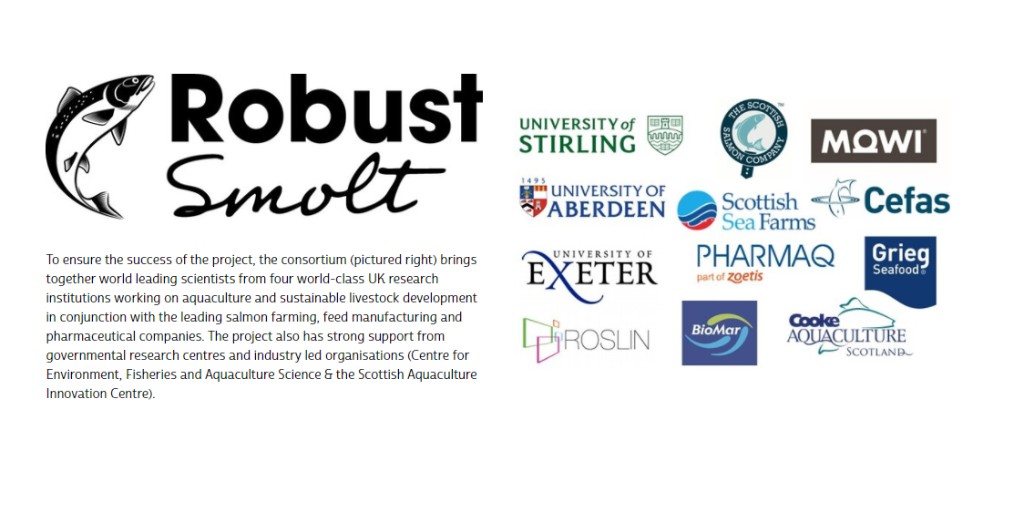 Who are the #RobustSmolt researchers &amp; partners? 🐟👨‍🔬👩‍🔬

We bring together world-class #aquaculture, #breeding, #genetics, #livestock, #feed &amp; #pharmaceutical expertise, + support from @scottishaqua <a href="/BBSRC/">Biotechnology and Biological Sciences Research</a> <a href="/NERCscience/">Natural Environment Research Council</a> <a href="/CefasGovUK/">Cefas</a> 

Info on NEW WEBSITE 👉…