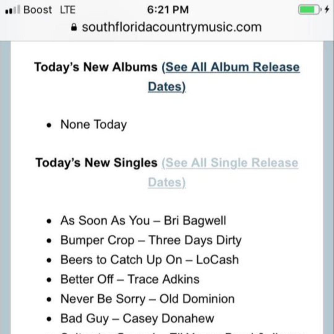 Bumper Crop is spanning the nation, we received a nod with SouthFloridaCountryMusic.com. It just keeps going!
#MichiganMusic #CountryMusic #NewMusicAlert