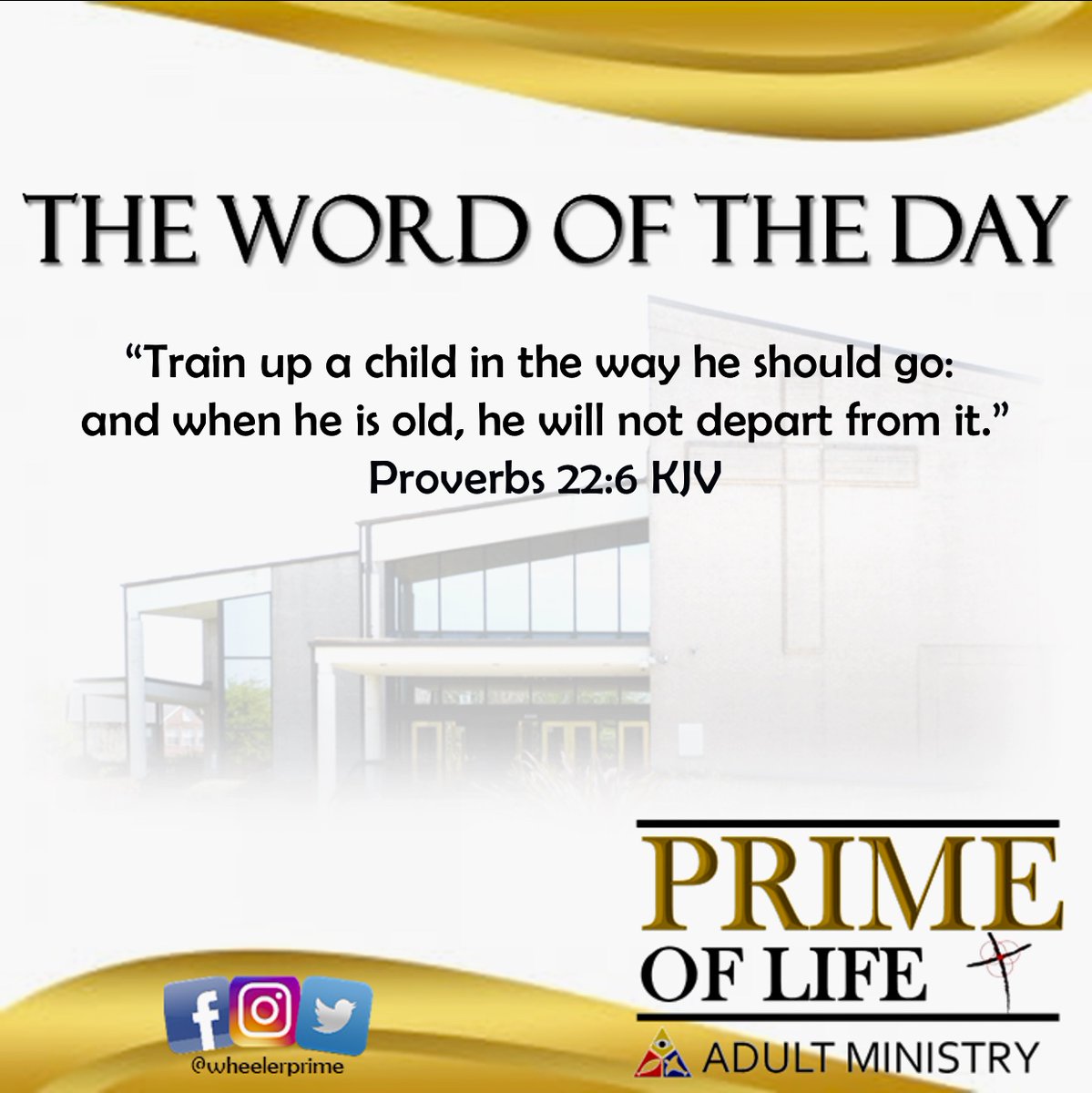 wheelerprime's tweet photo. Proverbs 22:6 KJV #MondayScripture #TheWordOfTheDay #WordOfGod #INeedAWord #Bible #ChristianSingles #SinglesMinistry #WheelerPrime #PrimeOfLife #WheelerAvenueBC #BibleGateway {https://t.co/CxrZcSSGmQ} https://t.co/CT3Q7YTEqw