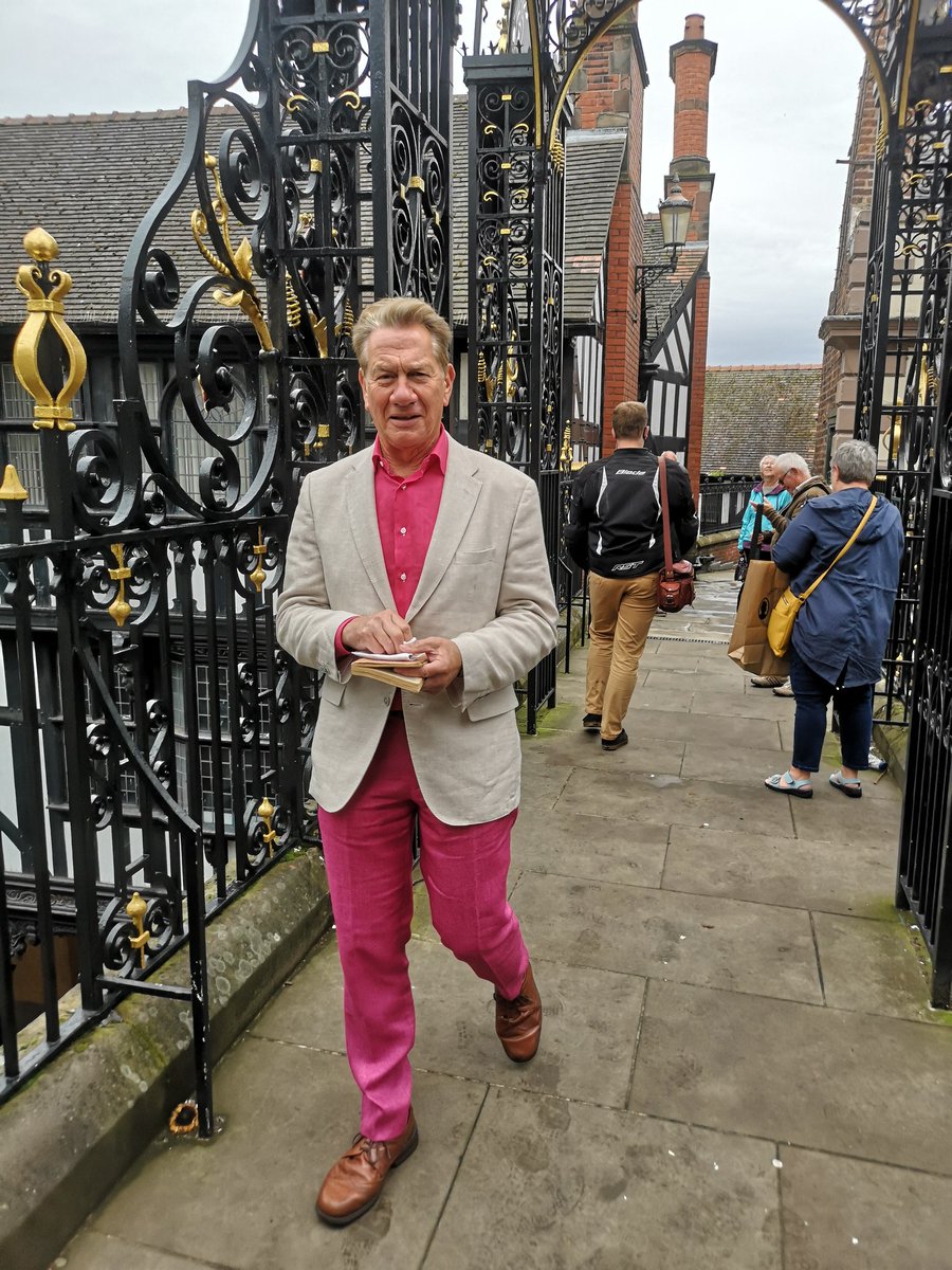 Michael Portillo filming on the Eastgate