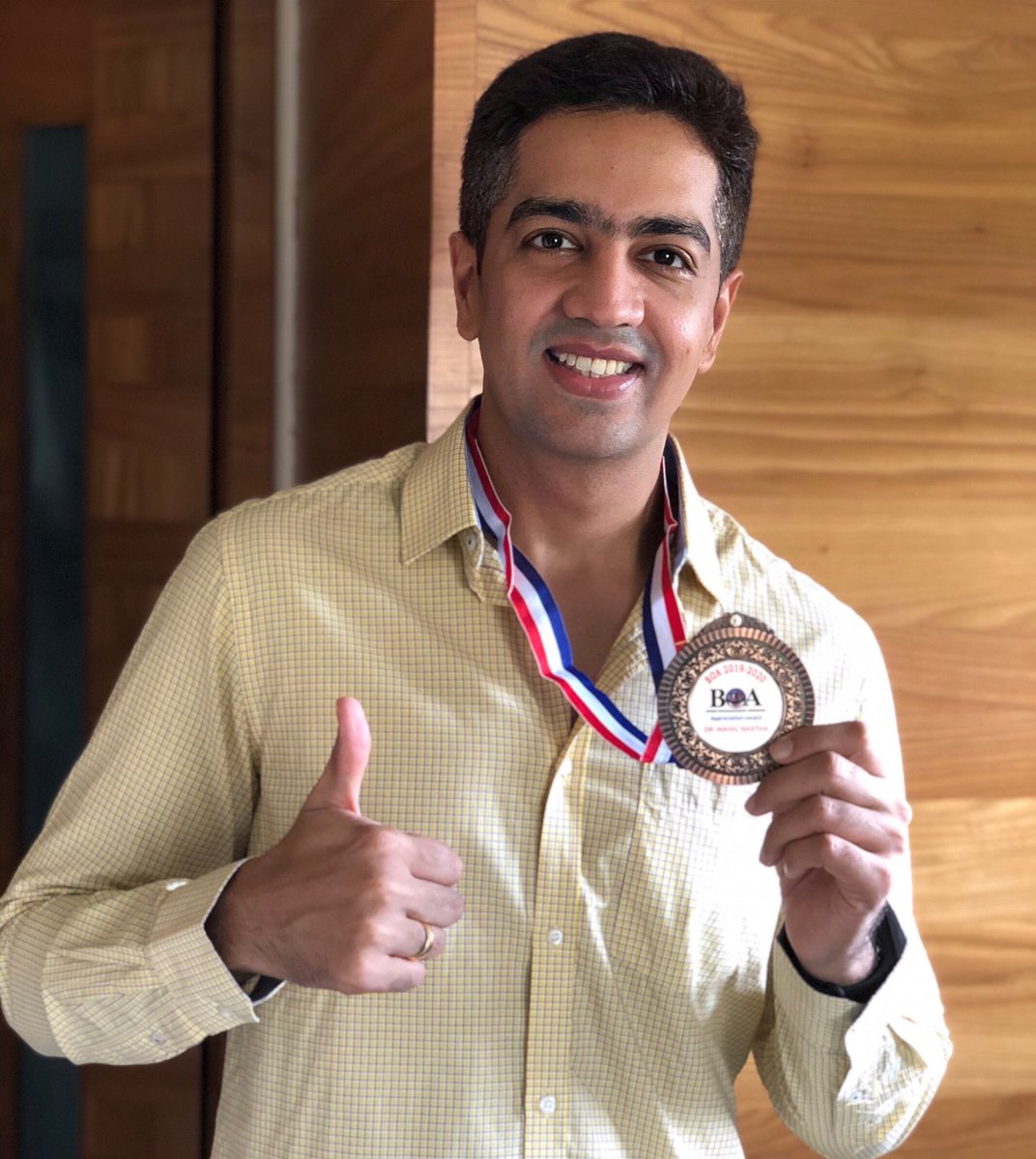 isighteyecare's tweet photo. Thank you Bombay Ophthalmologists Association
for this medal
.
.
.
.
.
#ophthalmologist #mumbai #nikhilnasta #isighteyecare #eyes #eyecare #cataract #glaucoma #dryeyes #fiteye #glasses #retina #lasik #contura https://t.co/IivwaYPAyH