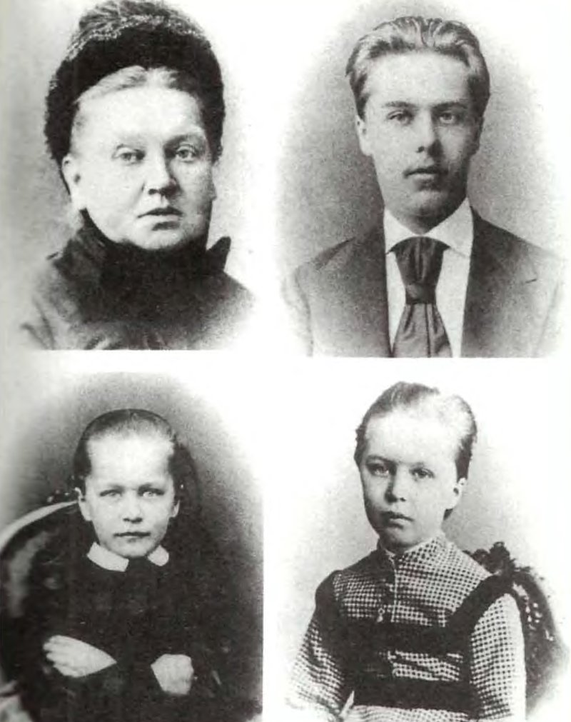 Ekaterina and Heinrich had a son, Sergey (1855–1941), and two daughters, Natalya (1859–1869) and Nadezhda (1861–1935).