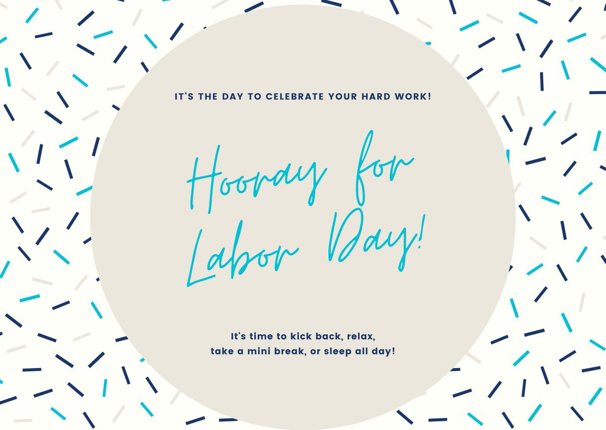 We hope you enjoy your Labor Day! 💙