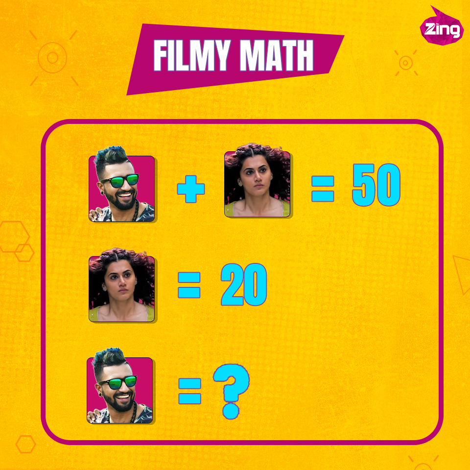 zingtv's tweet photo. F for Fyaaaaar!
#FilmyMath
@vickykaushal09 @taapsee https://t.co/9ur3yAikal