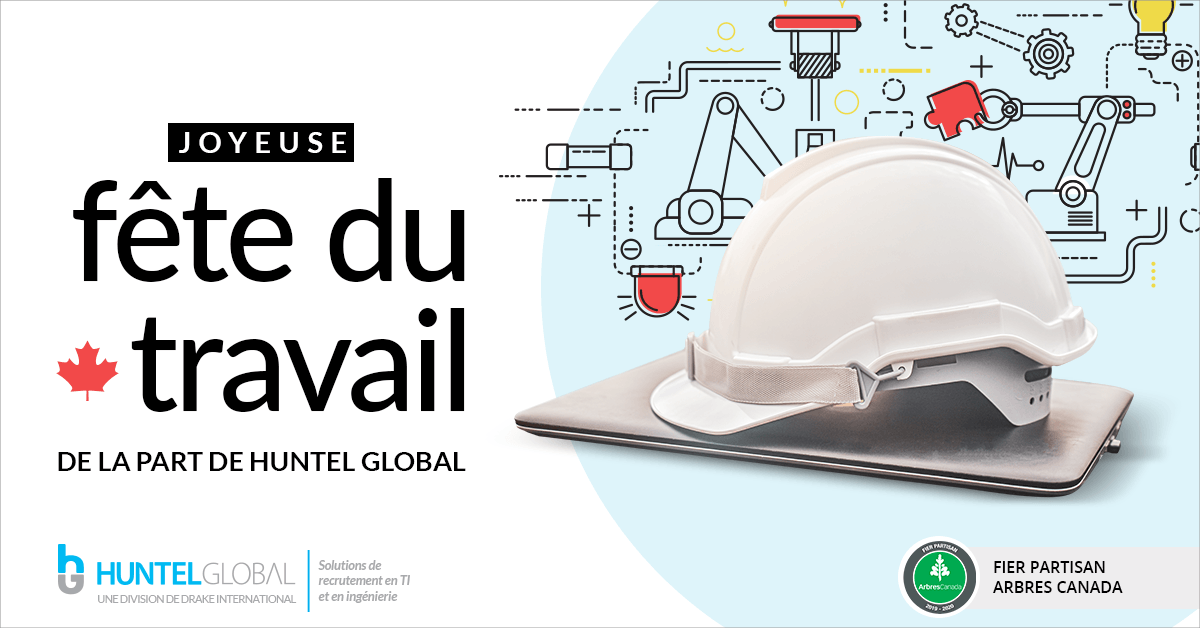HuntelGlobal's tweet photo. Alors que tout le Canada célèbre la fête du Travail, nous en profitons pour remercier tous les employés contractuels de Huntel Global. Nous sommes fiers de travailler avec des gens aussi dévoués, talentueux et dynamiques. https://t.co/tIIFbIGxic