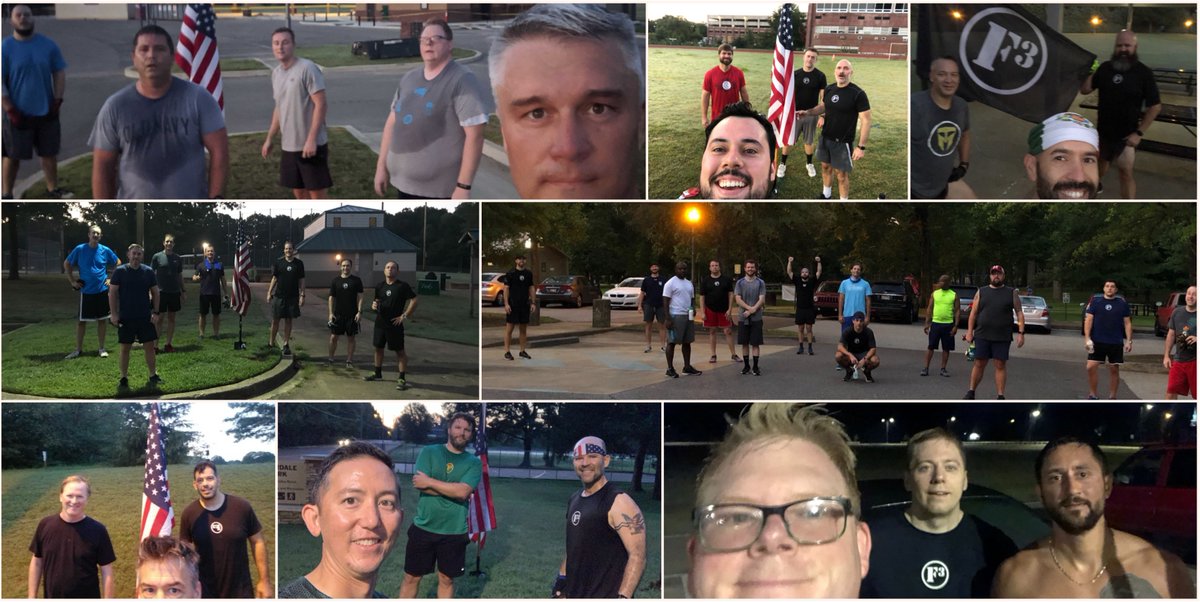 F3Memphis's tweet photo. 43 total PAX punched Monday in the face

3 at ArcWolfia
4 at Barracks for #IronPAX
3 at Bermuda Triangle 
4 at Blue Collar for IronPAX
8 at Levee 
5 at Morg
13 at Old Forest
3 at Quad City

32/43 for #PLC = 74% #F3tention

#F3counts #2ndFcountstoo #ISI #MemphisMojo #MemphisRules https://t.co/Otzvj8WVYZ