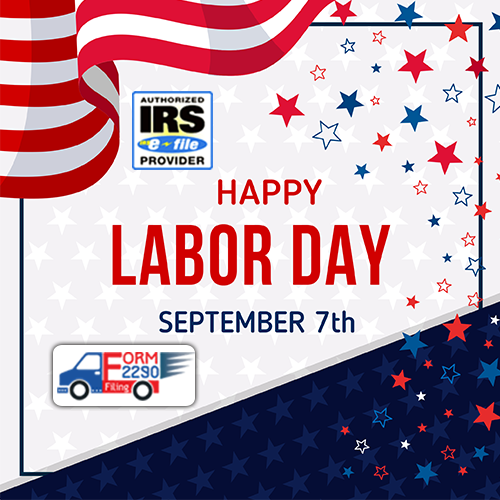 form2290filing's tweet photo. Best wishes on Labor Day to all Truckers!!!
 #HappyLaborDay  #LaborDay2020 #form2290filing #irsform2290online https://t.co/5iCDuSnwkl