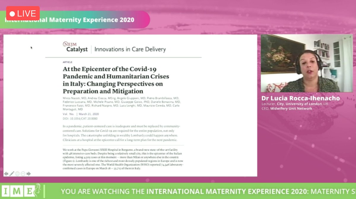 MidwiferyForum's tweet photo. Learning from Europe’s early hotspots

Dr Lucia Rocca-Ihenacho, @luciagreenwich
Research Fellow and Lecturer, City, University of London; CEO, Midwifery Unit Network @munetespana @MidwiferyUnits 

WATCH LIVE NOW: https://t.co/pZBseuzwYr https://t.co/6fu7GyoS0a