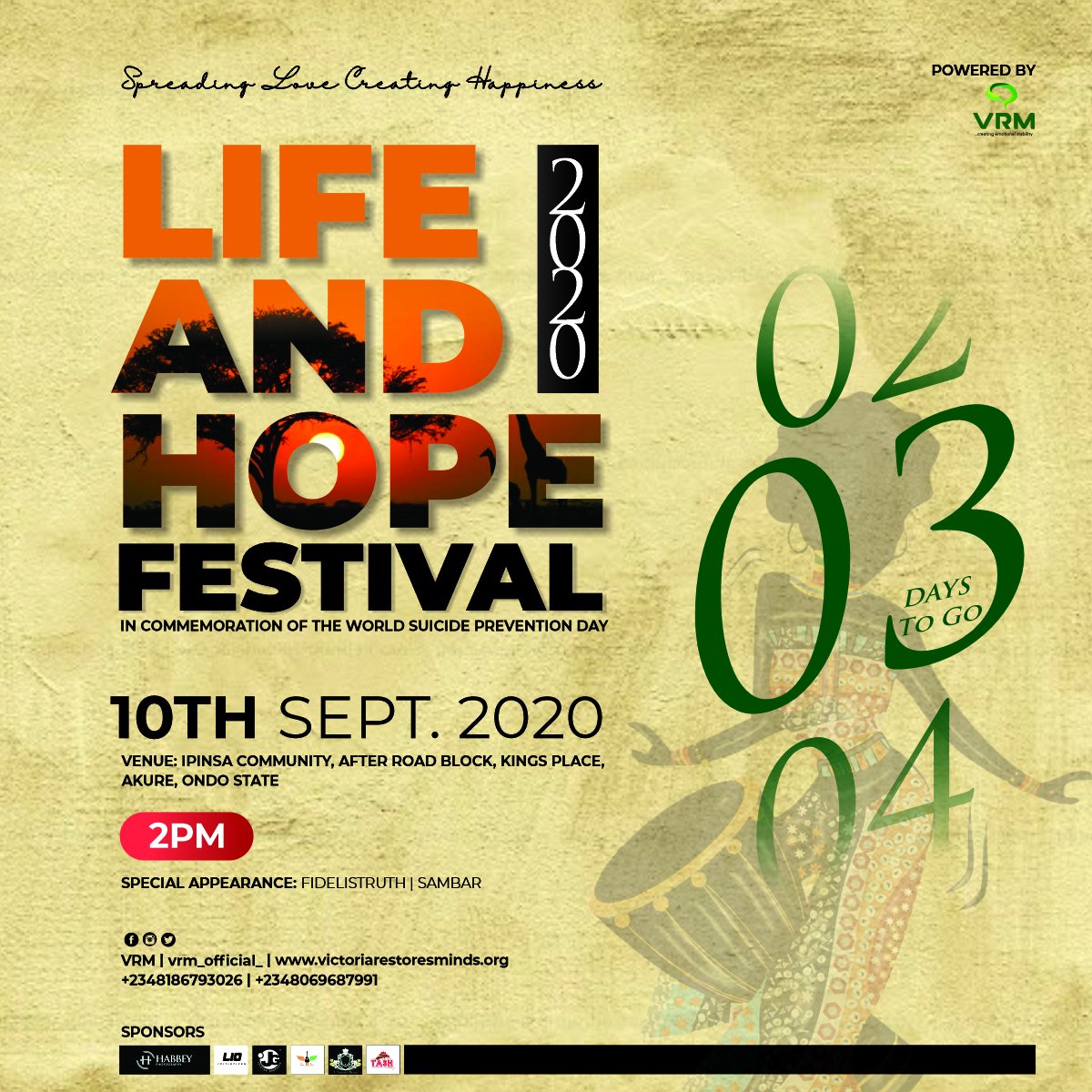 MindsRestored's tweet photo. 3days to Life and Hope... If you've ever battled depression or suicidal ideation, you will understand that life can really try to snatch the essence of living from us, #WSPD2020 #lifeandhope @cre8ted4impact @IbidapoLuqman @AkureHowFar @TheBabaTee @iam_moyosawyer @AKURECITY https://t.co/TJtFEKGi8g
