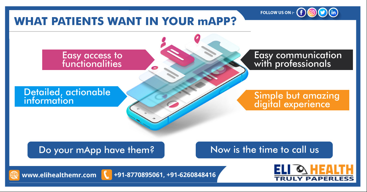 eli_emr's tweet photo. What Patient want in your mAPP?
#reviewmanagement #orm #reputationmanagement #OnlineAdvertising #Review #orm #reputationmanagement #best_ophthalmology_software
#ophthalmology_emr_software #HIS_Software #Ophthalmology_EMR_Software #Practice_Management_Software #Solution https://t.co/EFc3VMCpne