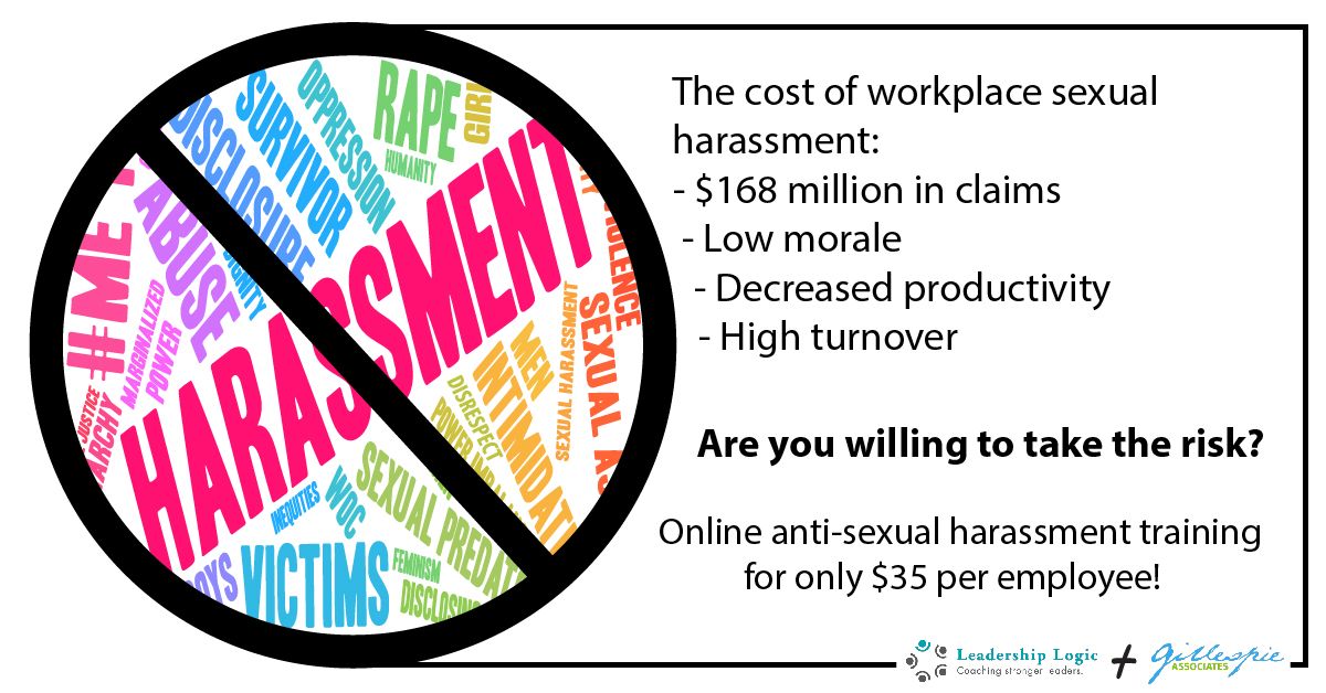 GillespieAssoc's tweet photo. Training on anti-sexual harassment is probably the last thing on your mind during this time, but it is still the law! Can you afford the risk of not training? Let us help: https://t.co/ytZwYS1J5A https://t.co/Ey44CkZXmq