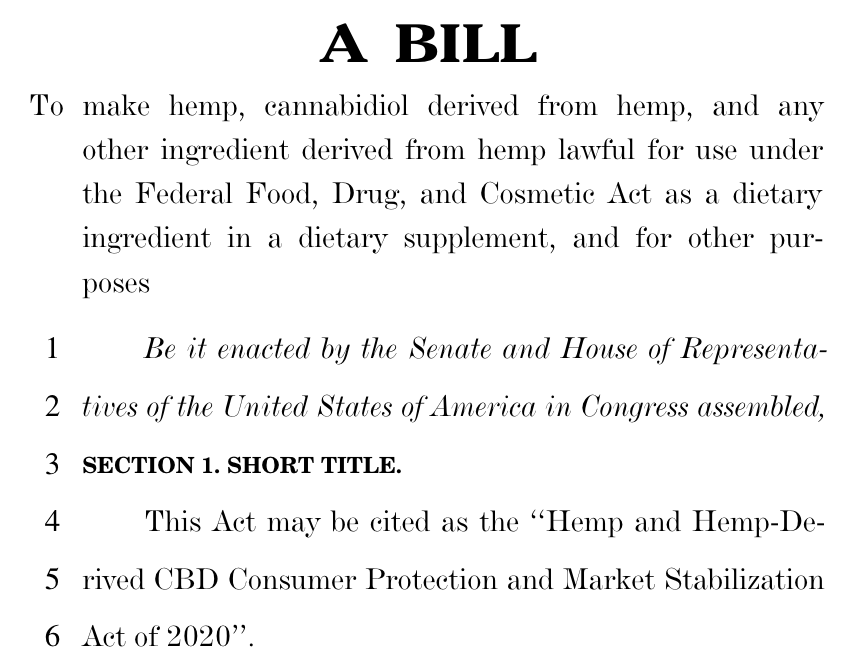 tomangell's tweet photo. A bipartisan duo of members of Congress filed a new bill that would force the FDA to allow CBD and other hemp derivatives as dietary supplements.

"I joined this bipartisan bill to provide certainty for hemp farmers that their crop may find legal uses.”

https://t.co/EdXulHiA1a https://t.co/bnGJg2dMFE
