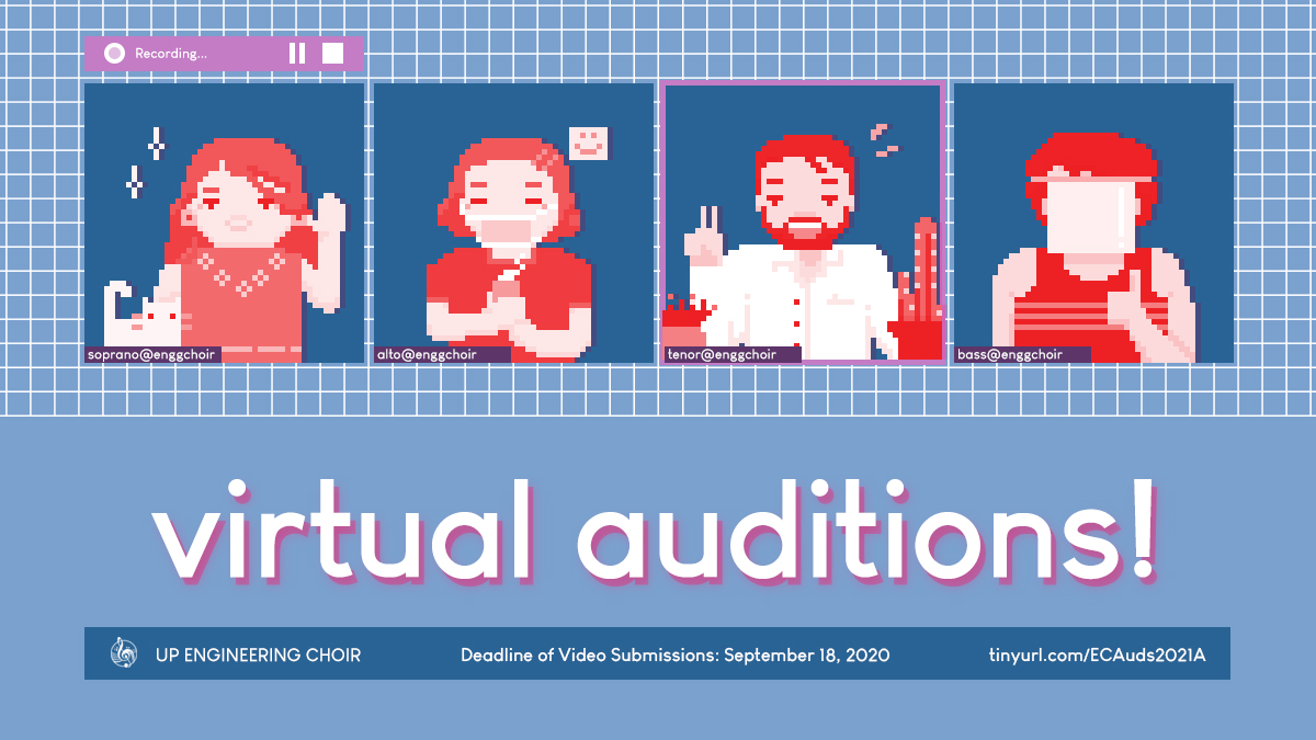 UPEnggChoir's tweet photo. Handa na ba kayo, mga idle? 

Submissions will be open up until September 18th! Just prepare a video of yourself singing an excerpt of any ballad song.

Sign up at https://t.co/PdLm77uqsw for more details and   message us at 09064087801 for more inquiries! Stay safe, everyone! 🎶 https://t.co/4qHi4j8bzp