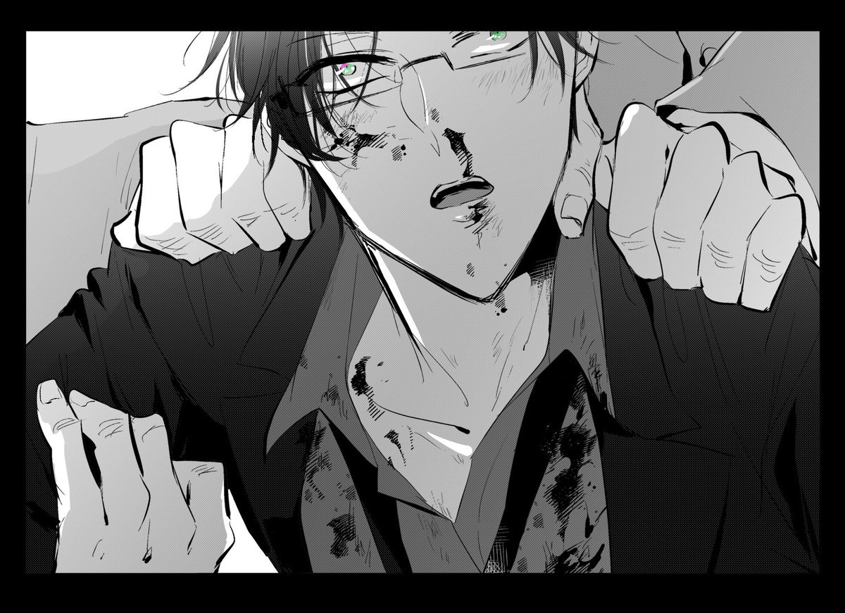このシーン好きすぎて何回も描いちゃう。この時の?が?にとって状況的にも精神的にもどんだけ救いになったかって考えると、尊すぎて天を仰いでしまうわねぇ〜 