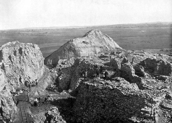 After two years of frustration, and despite having no permit from the Ottoman authorities, Schliemann began digging at Hissarlik in 1870, and by 1873 had discovered nine buried cities, each built on the ruins of the last.