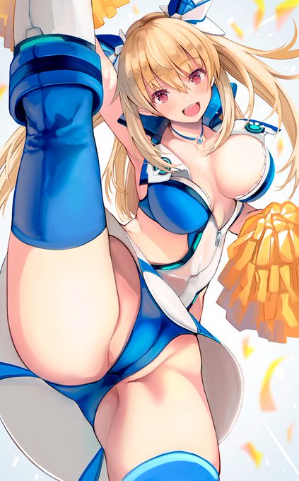 skebリク頂いたチア風衣装の女の子(PSO2) 