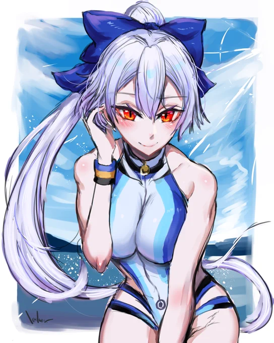 巴御前さん水着 らくがき 