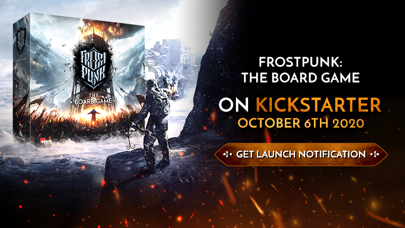 frostpunkgame's tweet photo. Stay frosty! The crowdfunding campaign for #Frostpunk: The Board Game will be launching on October 6th!

Don't want to miss it? Sign up here: https://t.co/dqrdC6hTts

Also, be sure to follow @GCUtabletop to be up to date with all the news!

#BoardGames | #TableTop https://t.co/bLxAKoQYxy