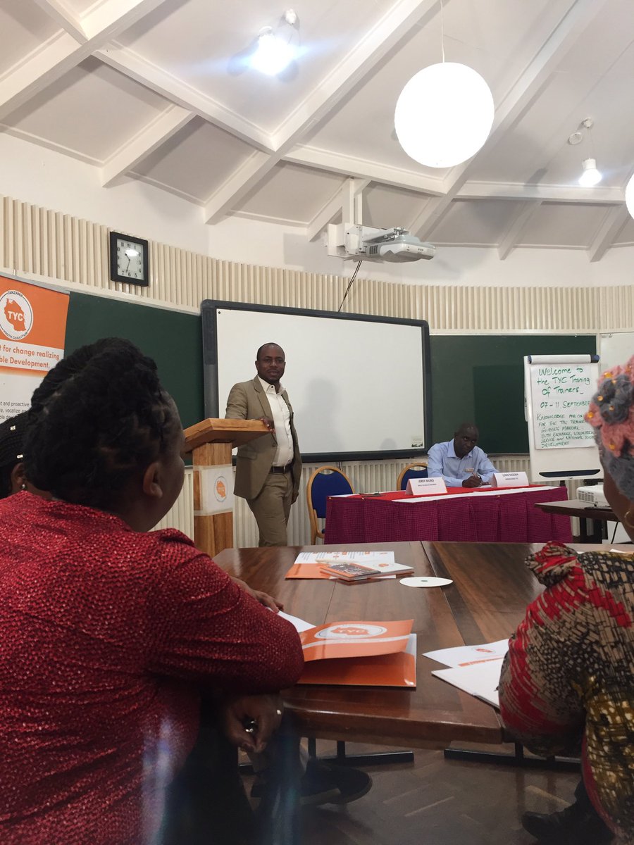 hatibukilenga's tweet photo. #TYCTOT on youth exchange programs is going on and we we are grateful to be having Hon Muro;The DC for Arumeru who joined us for the opening session @TYC_tz https://t.co/Ut7Z4Djbvo