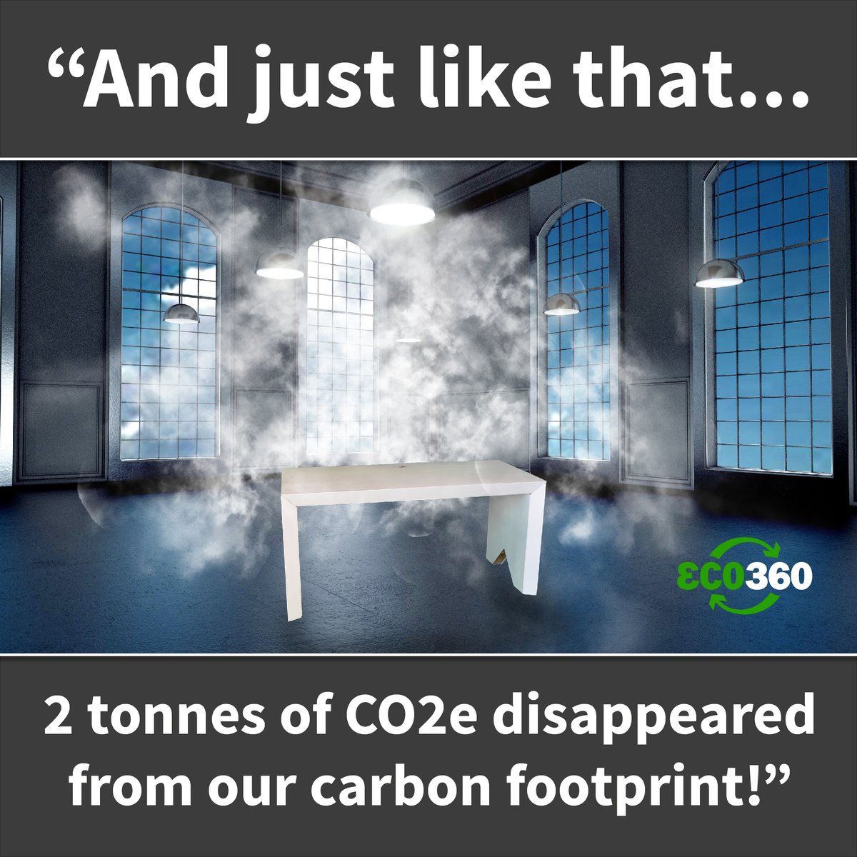 3co360's tweet photo. If you plan your next office with ECO360® desks you'll save nearly two tonnes of CO2e for every 50 workstations installed! That's a big difference for a little change... #cardboarddesk #recycled #recyclable #sustainable #office #loveconstruction #temporaryoffice #workstation https://t.co/B4T7Ik9yum